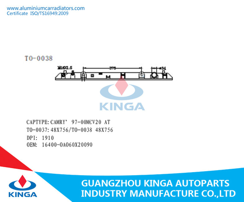 Chine Réservoir inférieur en plastique pour Toyota Camry'97 - 00 Mcv20 au remplacement de radiateur fournisseur