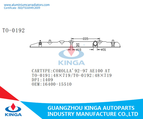 Réparation en plastique inférieure Toyota Corolla de réservoir de radiateur '92-97 AE100 À fournisseur