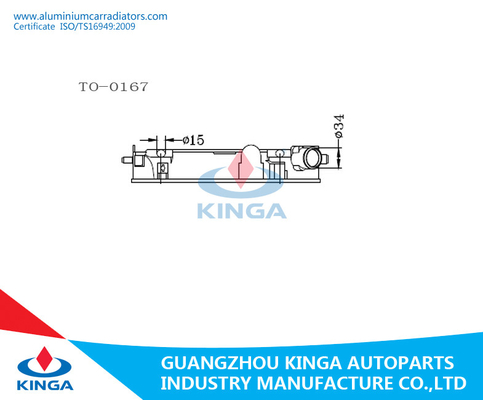 Le radiateur a laissé à radiateur de réservoir le réservoir en plastique TOYOTA CELICA'99 - 00 À fournisseur
