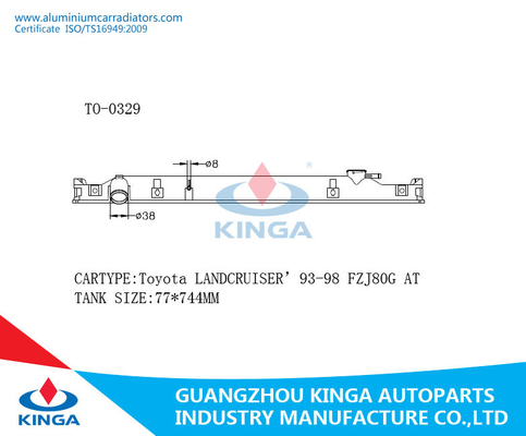 Réservoir en plastique de radiateur de système de refroidissement pour Toyota Landcruiser '93-98 FZJ80G À fournisseur