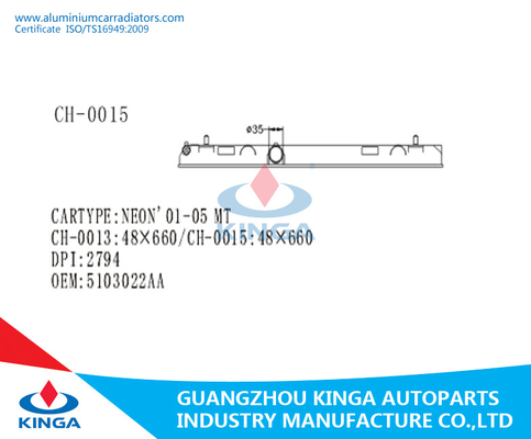 Réservoir en plastique de radiateur de voiture pour le matériel d'OEM 5103022AA NEON'01-05 PA66 fournisseur