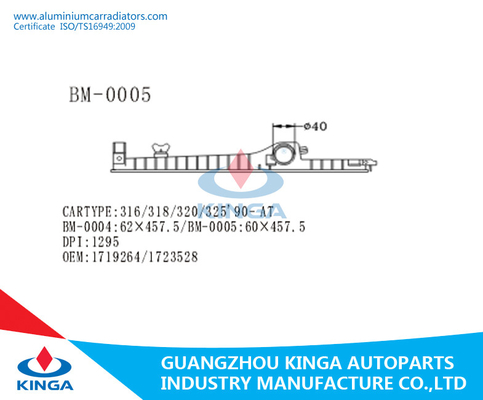 Au réservoir en plastique BWM 316/318/320/325 de radiateur de transmission fournisseur