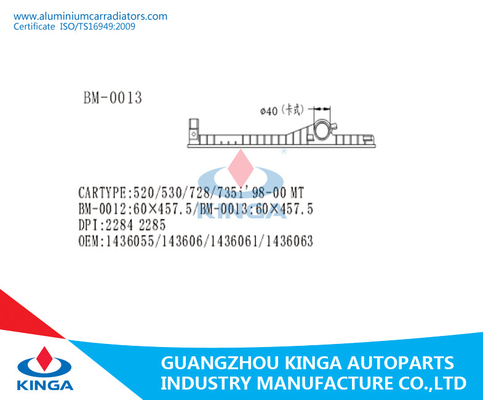 Remplacement en plastique 60*457.5mm de réservoir de radiateur de la TA de BMW 520/530/728/735I 98-00 fournisseur