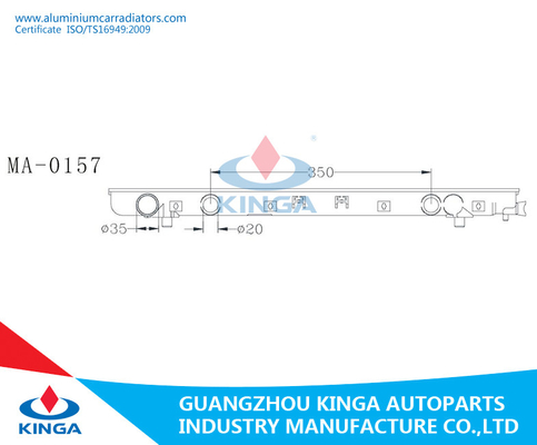 Réservoir en plastique KD-SGL5 MPV2.5D '95-02 de radiateur de Frendy de bongo de Mazda fournisseur