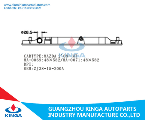 PA66 de MAZDA 2' 08 d'OEM ZJ3815200 de radiateur de réservoir réservoir d'eau en plastique de radiateur de la réparation fournisseur