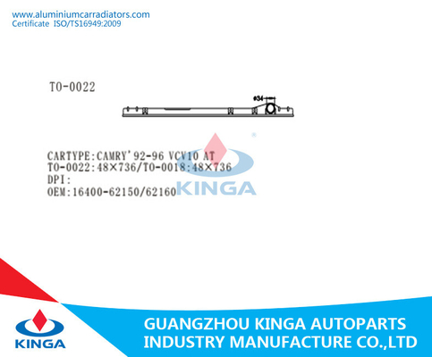 réservoir supérieur TOYOTA CAMRY du radiateur 16400-62150/16400-62160 1992-1996 VCV10 fournisseur