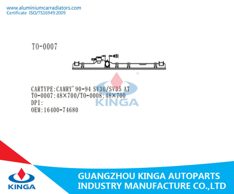 CAMRY 90-94 SV30/SV35 au réservoir supérieur de réservoir de radiateur de radiateur en plastique d'OEM 16400-74680/74690 fournisseur