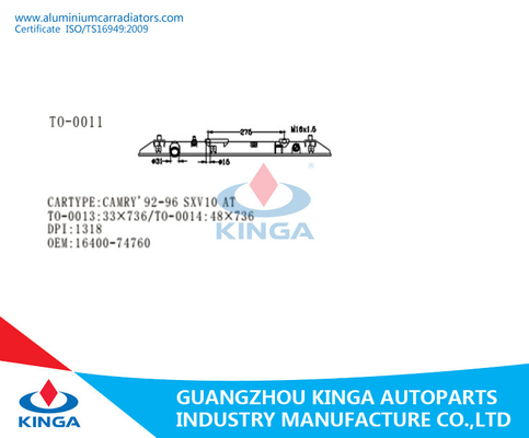 Coutume CAMRY 92-94 SV40 À OEM de plastique 16400-7A140 de réservoir de radiateur fournisseur