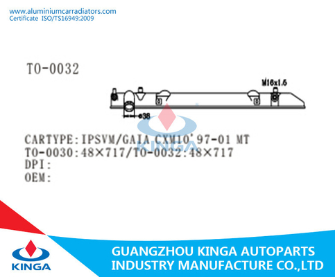 Réservoir inférieur en plastique de réservoir de radiateur pour le radiateur de TOYOTA IPSVM GAÏA CXM10'97-01MT fournisseur