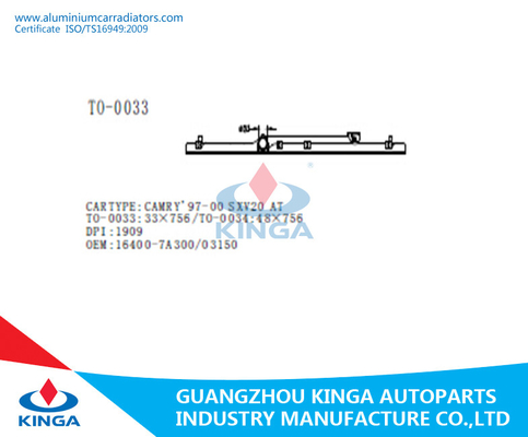 Plastique en plastique de réservoir de radiateur noir/réservoir de dessus pour Toyota CAMRY'97 - 00 SXV20 fournisseur