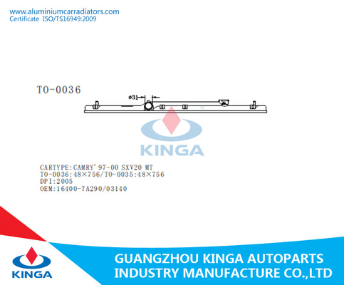 Réservoir en plastique modèle de radiateur pour la réparation en plastique de réservoir de radiateur de la TA de CAMRY'97-00 SXV20 fournisseur