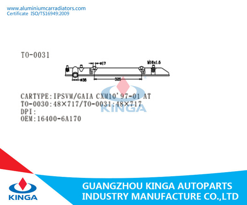 Réservoir 1997-2001 en plastique de radiateur de Toyota Ipsvm Gaïa CXM10 16400-6A170 fournisseur