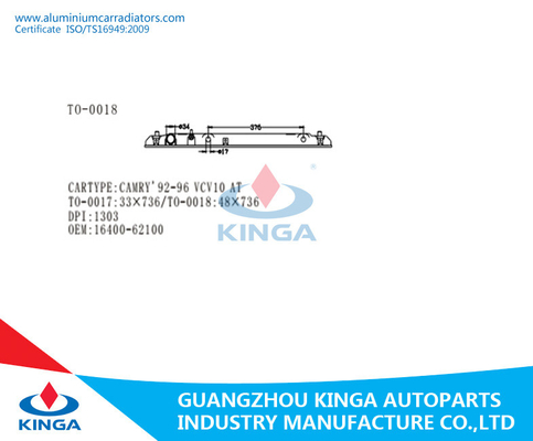 CAMRY 92-96 VCV10 au réservoir inférieur d'OEM 16400-62100 en plastique de réservoir de radiateur fournisseur