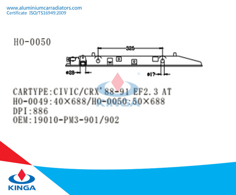 CIVIC/CRX'88-91 EF2.3 à OEM de plastique 19010-PM3-901/902 de réservoir de radiateur fort fournisseur