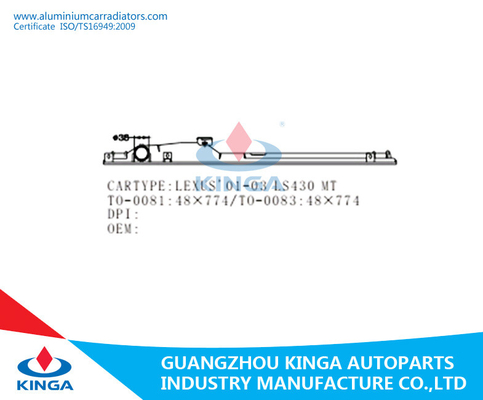 OEM de plastique du matériel PA66 de réparation de réservoir de radiateur de LEXUS'01-03 LS430 16400-50230/50250 fournisseur