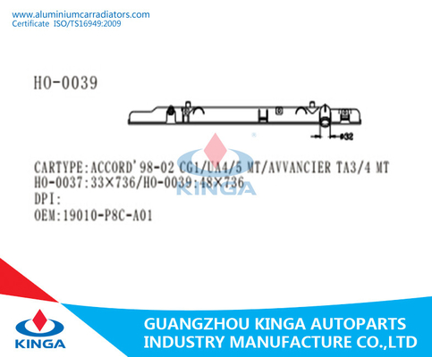 Réservoir de radiateur de voiture/réservoir en plastique de courant du fond pour OEM 19010-P8C-A01 d'ACCORD de HONDA 1998-2002 fournisseur