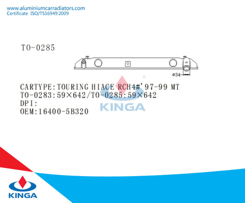 Réservoir du fond de radiateur de l'eau PA66 pour VOYAGER OEM 16400 5B320 de la TA de HIACE RCH4# 97-99 fournisseur
