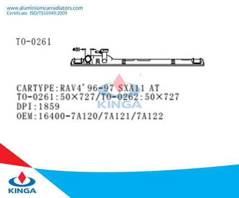 Réservoir haut automatique 16400-7A120/7A121/7A122 de Toyota RAV4'96-97 SXA11 de radiateur fournisseur