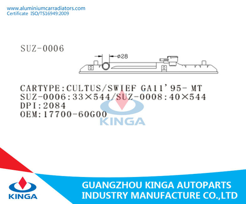 Suzuki Cultus/Gall'95- rapide à OEM de plastique 17700-60G10 de réservoir de dessus de radiateur fournisseur