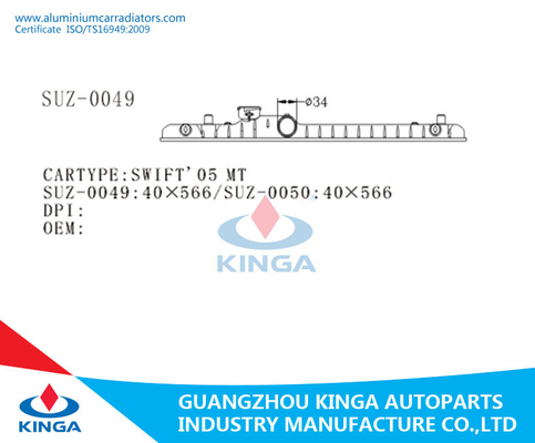 L'automobile remplacent soudent le réservoir en plastique de radiateur pour la TA 05 KJ-18032 rapide de Suzuki fournisseur
