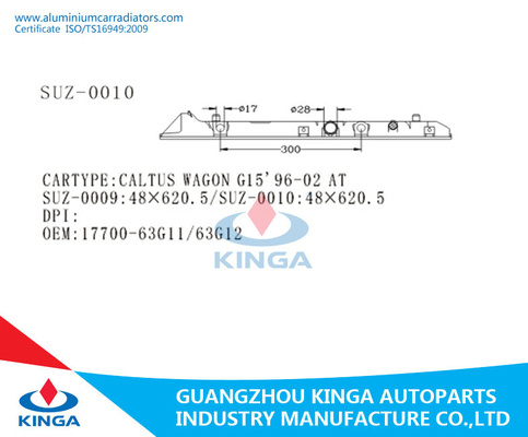 Réservoir en plastique inférieur de radiateur monté pour 2002 le radiateur du CHARIOT G15 de GAKTUS à OEM 17700-63G11/63G12 fournisseur